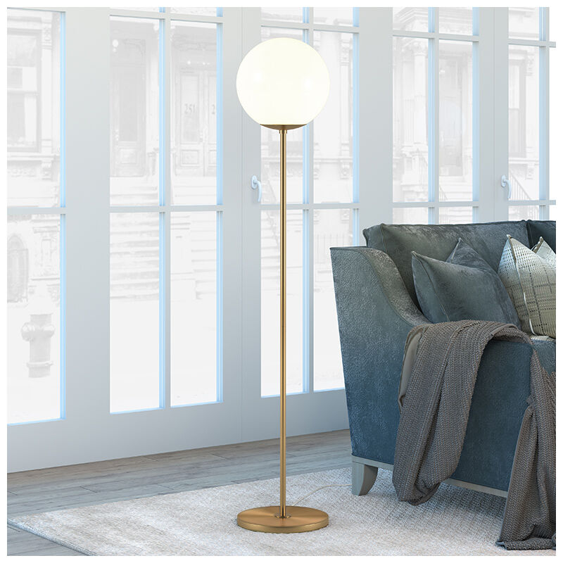 Hudson & Canal Theia Floor Lamp- Brass, , hires