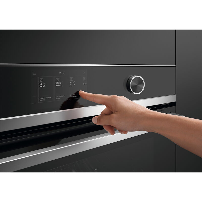 Fisher & Paykel Series 9 24 in. 3 cu. ft. Smart Electric Single Wall Oven with Standard Convection - Stainless Steel, , hires