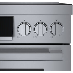 Bosch 800 Series 30 in. 3.9 cu. ft. True European Convection Electric Range with 4 Induction Burners - Stainless Steel, , hires