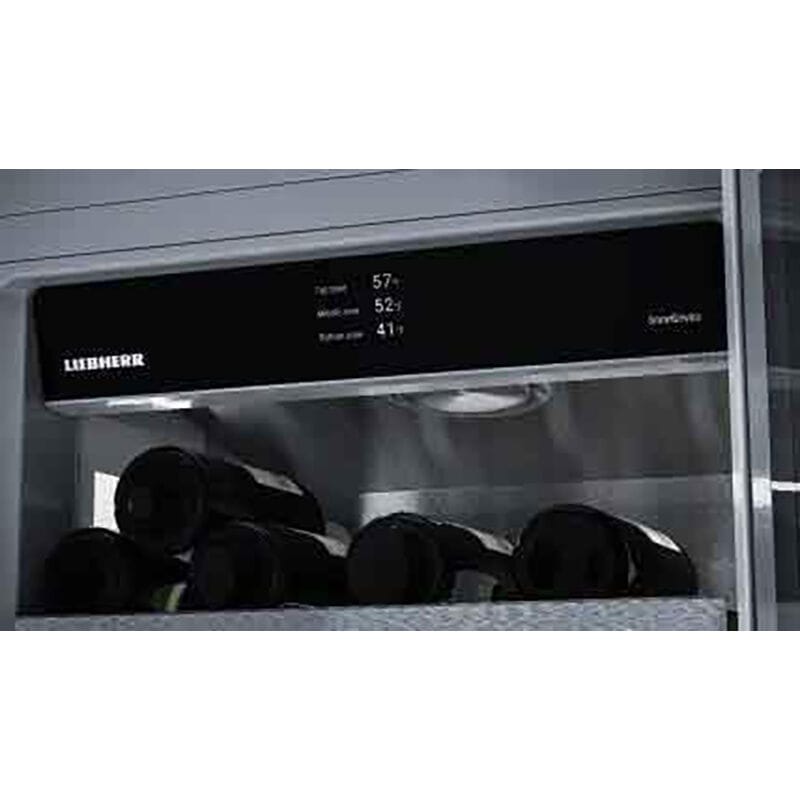 Liebherr 18 in. Built-in Wine Cabinet with Metal Racks, Dual Temperature Zones & 75 Bottle Capacity - Custom Panel Ready, , hires