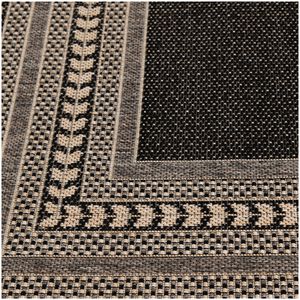 Natco Santorini Collection Outdoor Area Rug Sutton 7'10"x9'10" - Natural/Pebble, , hires
