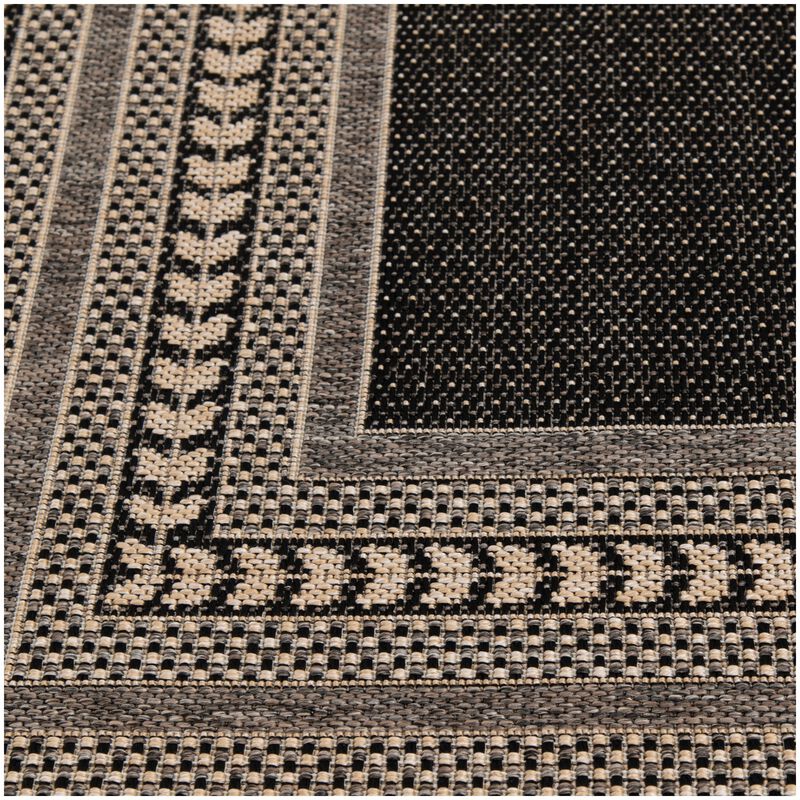 Natco Santorini Collection Outdoor Area Rug Sutton 7'10"x9'10" - Natural/Pebble, , hires