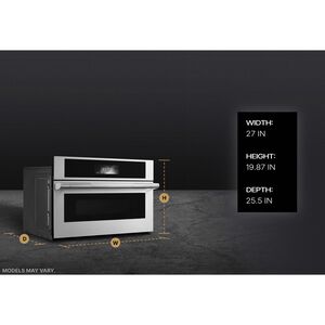 JennAir Rise 27 in. 1.4 cu. ft. Smart Speed Electric Single Wall Oven with Standard Convection & Sensor Cooking- Stainless Steel, , hires