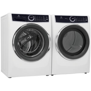 Electrolux 500 Series 27 in. 8.0 cu. ft. Stackable Gas Dryer with 10 Dryer Programs, 7 Dry Options, Sanitize Cycle & Wrinkle Care - White, White, hires