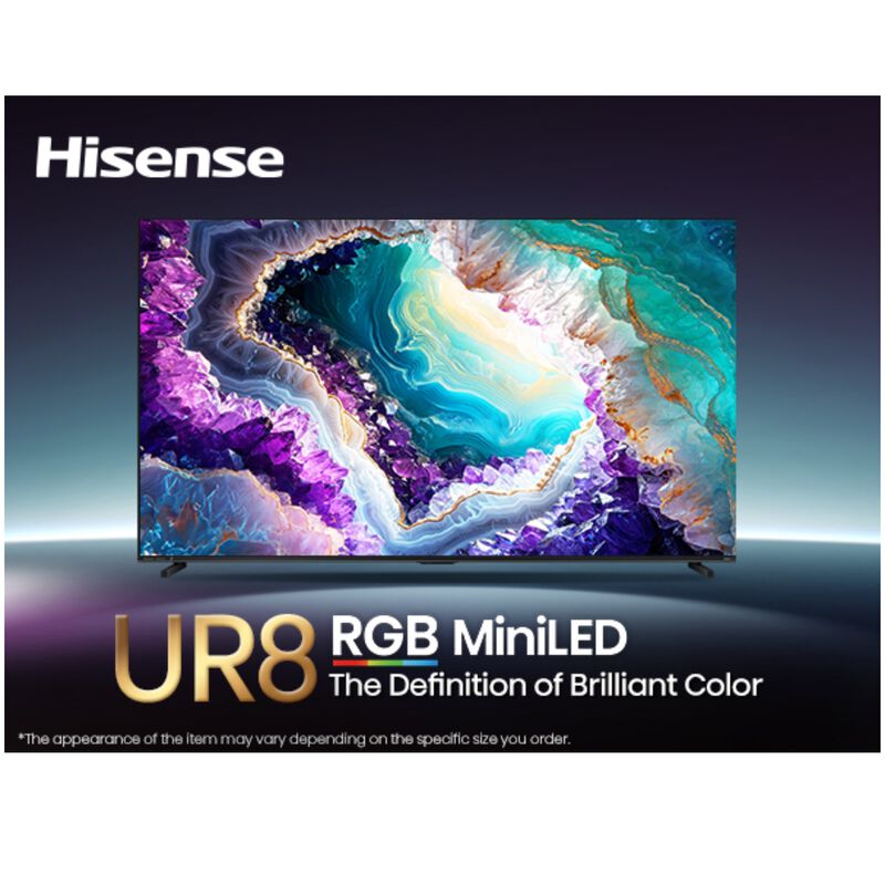 Hisense - 100" Class UR8 Series RGB Mini-LED 4K UHD Smart Google TV, , hires