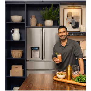 LG SIGNATURE 36 in. 21.7 cu. ft. Smart Counter Depth 4-Door French Door Refrigerator with Ice & Water Dispenser - PrintProof Stainless Steel, , hires