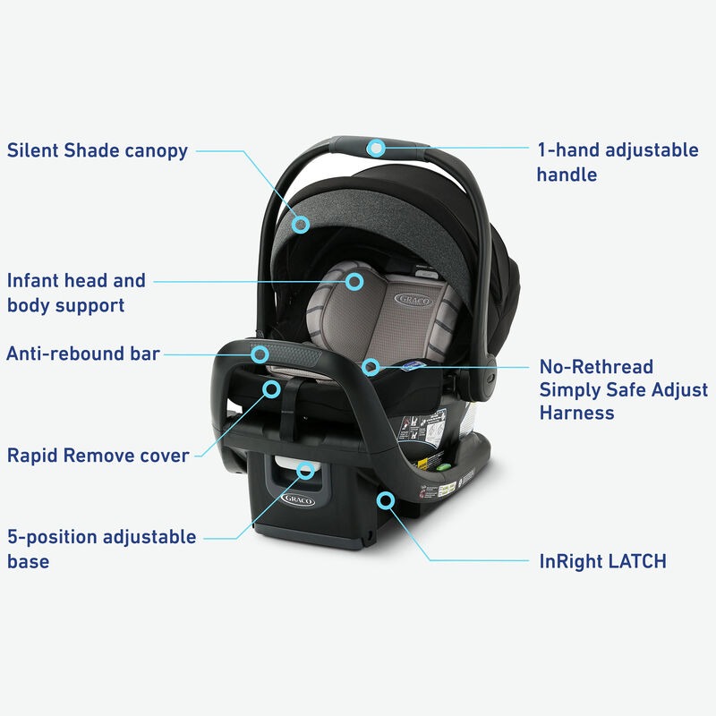 Graco SnugRide SnugFit 35 DLX Infant Car Seat - Maison, , hires