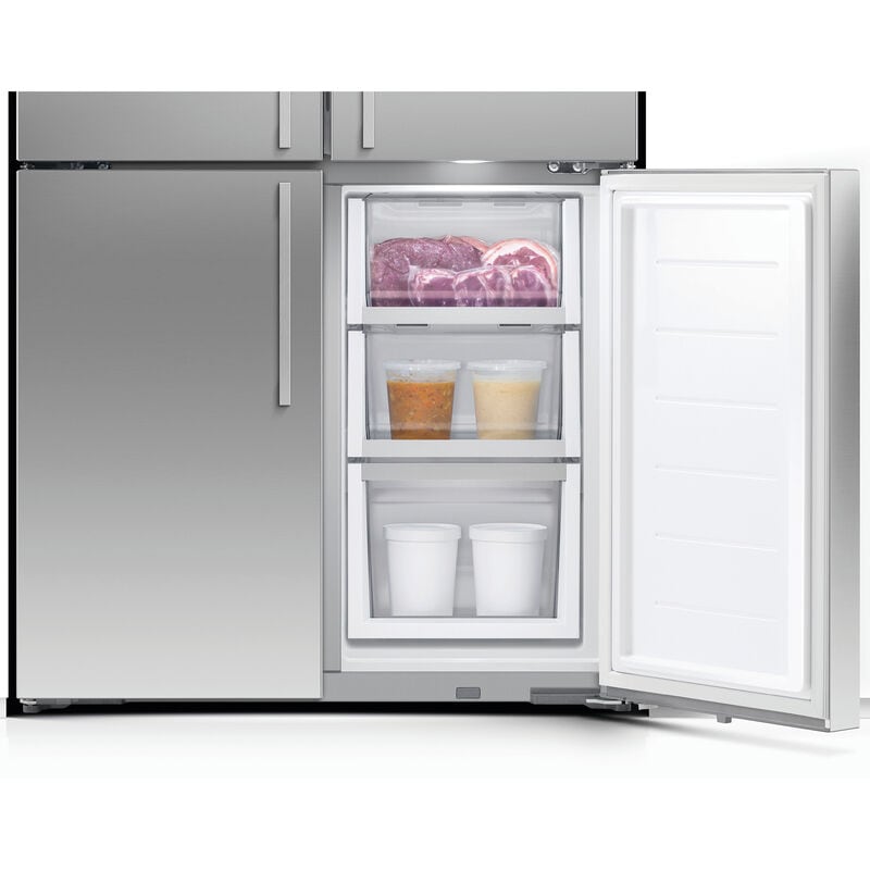 Fisher & Paykel Series-7 36 in. 18.9 cu. ft. Smart Counter Depth 4-Door French Door Refrigerator with External Water Dispenser- Stainless Steel, , hires