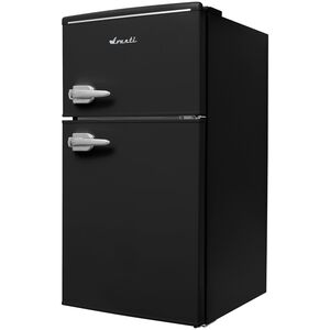Avanti 18 in. 3 cu. ft. Mini Fridge with Top Freezer - Black, Black, hires