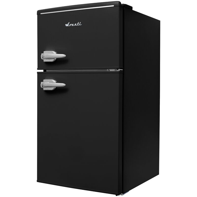 Avanti 18 in. 3 cu. ft. Mini Fridge with Top Freezer - Black, Black, hires