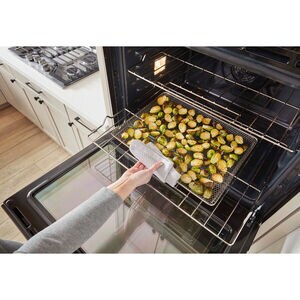 Whirlpool 30 in. 5 cu. ft. Smart Electric Single Wall Oven with Standard Convection - Black, , hires