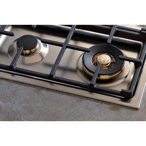Bertazzoni Master Series 30 in. 4-Burner LP Gas Cooktop with Simmer Burner & Power Burner - Stainless Steel, , hires