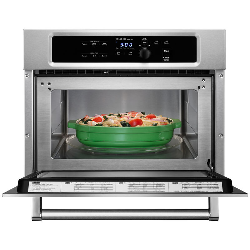 KitchenAid 24 in. 1.4 cu.ft Built-In Microwave with 10 Power Levels & Sensor Cooking Controls - Stainless Steel, Stainless Steel, hires