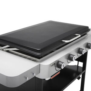 Weber 36 in. Gas Flat Top Griddle with Side Tables - Black
