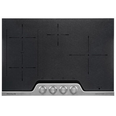 Frigidaire Professional Series 30 in. 4-Burner Induction Cooktop with Power Burner - Stainless Steel | FPIC3077RF