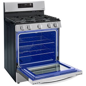 LG 30 in. 5.8 cu. ft. Smart Gas Range with 5 Sealed Burners - Stainless Steel, , hires