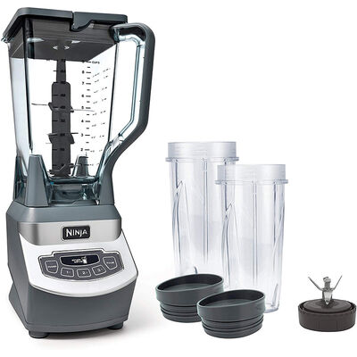 Ninja Pro 72 Ounce 3-Speed Blender with Single Serve Cups - Gray | BL660