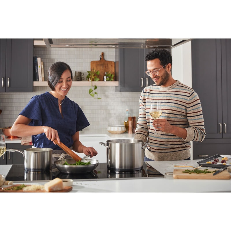 KitchenAid 36 in. 5-Burner Induction Cooktop with Simmer Burner & Power Burner - Stainless Steel, , hires