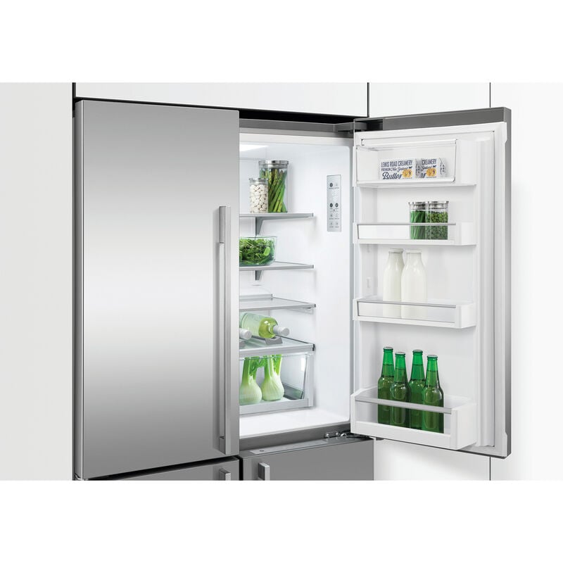 Fisher & Paykel Series 7 36 in. 19 cu. ft. Smart Counter Depth 4-Door French Door Refrigerator with Water Dispenser - Stainless Steel, , hires