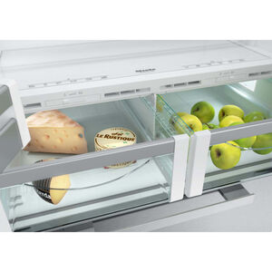 Miele 36 in. 18.8 cu. ft. Built-In Counter Depth 4-Door French Door Refrigerator with Ice Maker - Custom Panel Ready, , hires