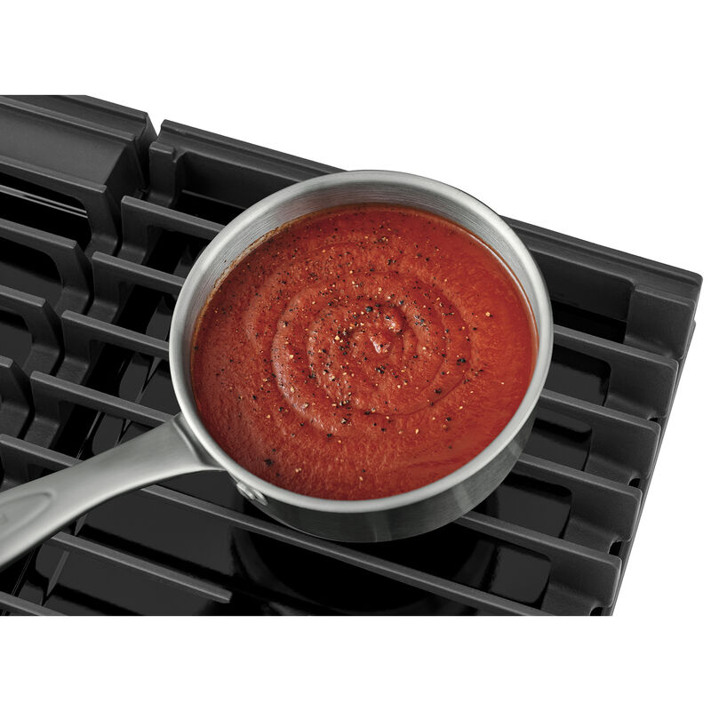 Frigidaire Gallery 36 in. 5-Burner Natural Gas Cooktop with Simmer Burner & Power Burner - Black, Black, hires