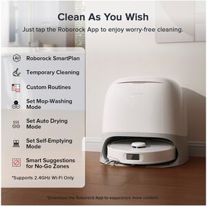 Roborock Qrevo Curv 5A1 Wi-Fi Connected Auto-Empty Pet Robotic Vacuum/Mop Combo with Voice Control & Cleaning Station, , hires