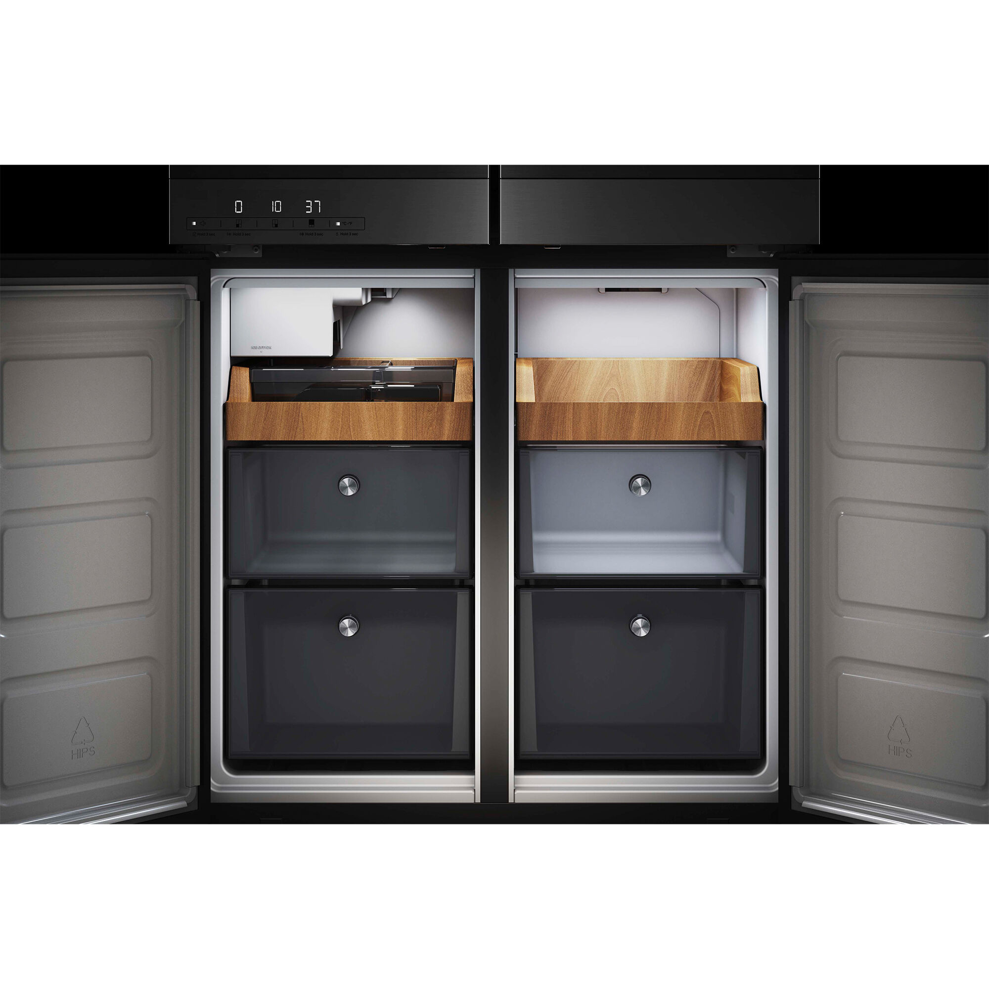 KitchenAid 36 in. 19.4 cu. ft. Counter Depth 4-Door French Door