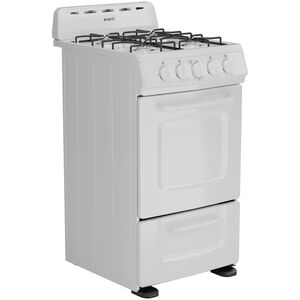 Avanti 20 in. 2 cu. ft. Gas Range with Open Burners - White, , hires