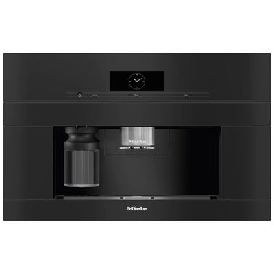 Miele Built-In Coffee Machine with DirectWater Perfectly Combinable Design with CoffeeSelect + AutoDescale for Highest Demands - Obsidian Black | CVA7875OB