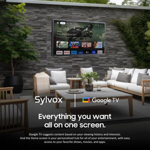 Sylvox - Deck ProQ 3.0 Series 65" Class Partial Sun 4K UHD QLED Smart Google Outdoor TV, , hires