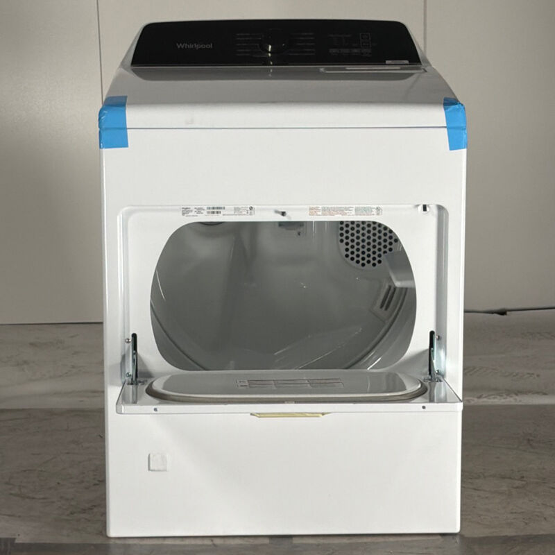 Whirlpool 29 in. 7.0 cu. ft. Top Loading Gas Dryer with 11 Dryer Programs, 1 Dry Options, Wrinkle Care & Sensor Dry - White (Open Box Good Condition), , hires