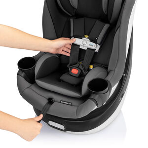 Evenflo Gold Revolve360 Slim 2-in-1 Rotational Car Seat with SensorSafe - Obsidian Black, Obsidian Black, hires
