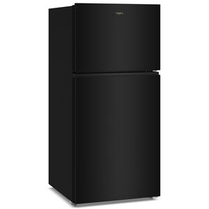 Whirlpool 30 in. 19.3 cu. ft. Top Freezer Refrigerator with Ice Maker - Black, Black, hires