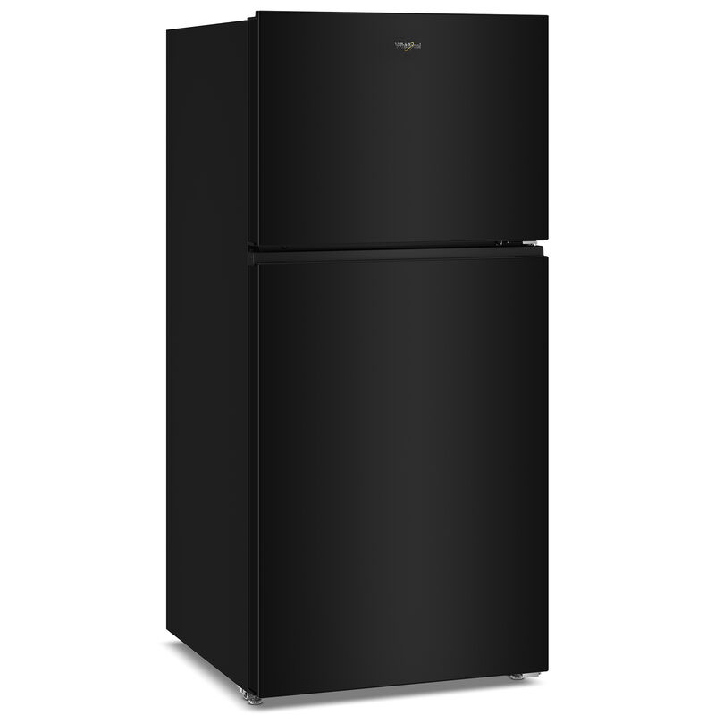 Whirlpool 30 in. 19.3 cu. ft. Top Freezer Refrigerator with Ice Maker - Black, Black, hires