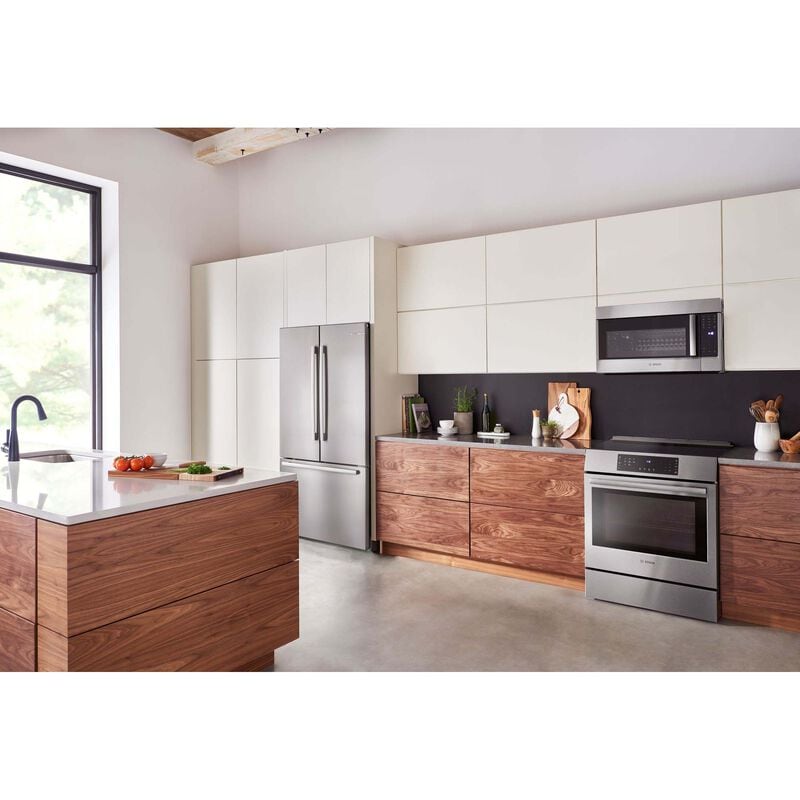 Bosch 500 Series 30 in. 2.1 cu. ft. 1100W Over-the-Range Microwave with 385 CFM & Sensor Cooking - Stainless Steel, , hires