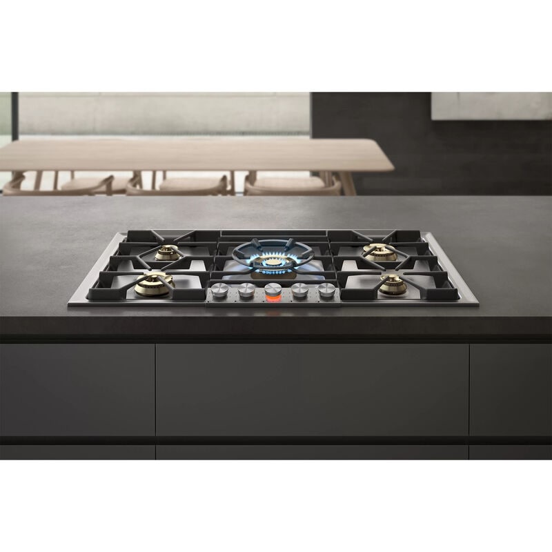 Gaggenau 200 Series 36 in. 5-Burner LP Gas Cooktop with Simmer Burner & Power Burner - Stainless Steel, , hires