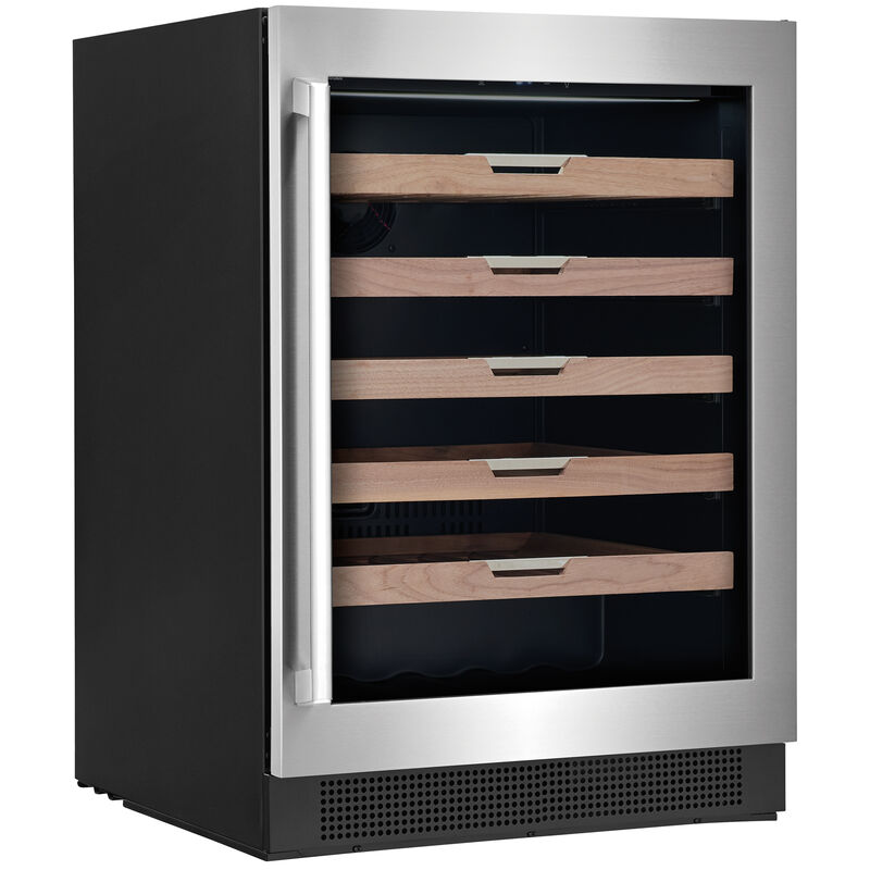 Electrolux 24 in. Freestanding Wine Cooler with Wood Racks, Single Temperature Zone & 41 Bottle Capacity - Stainless Steel, , hires