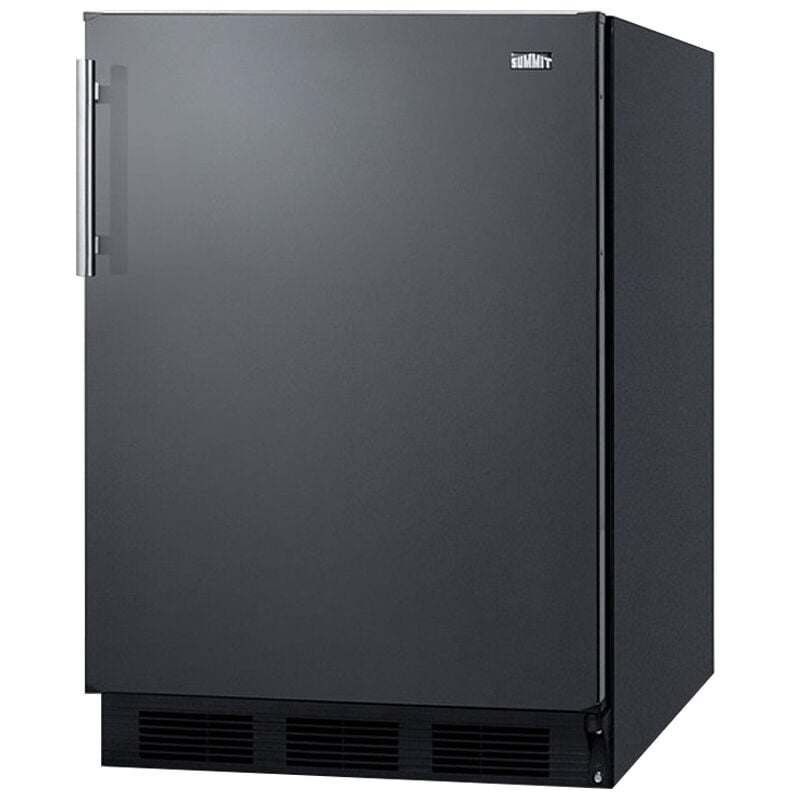 Summit 24 in. 5.5 cu. ft. Undercounter Refrigerator with Professional Handle - Black, , hires