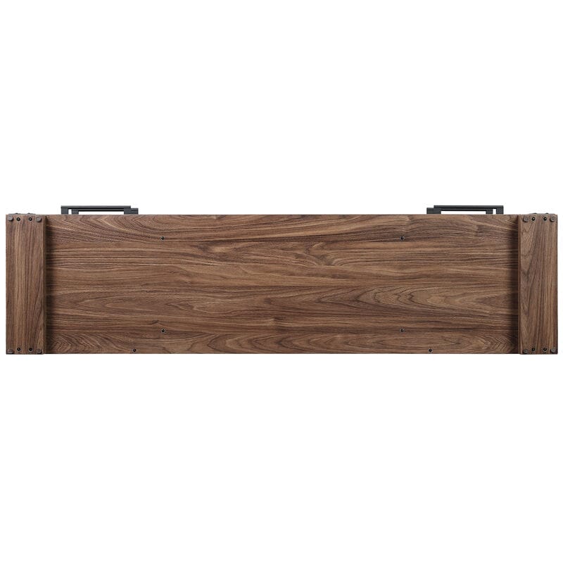 Manhattan Comfort Richmond 60" TV Stand with 2 Drawers & 4 Shelves - Brown, , hires