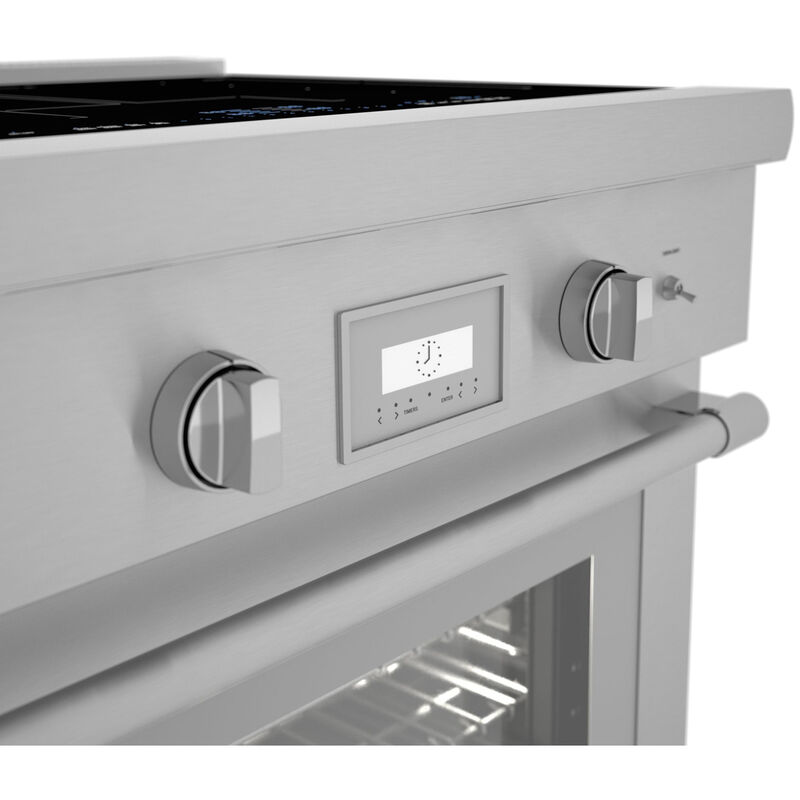 Thermador Professional Series 30 in. 4.4 cu. ft. Smart True European Convection Electric Range with 4 Induction Burners - Stainless Steel, , hires