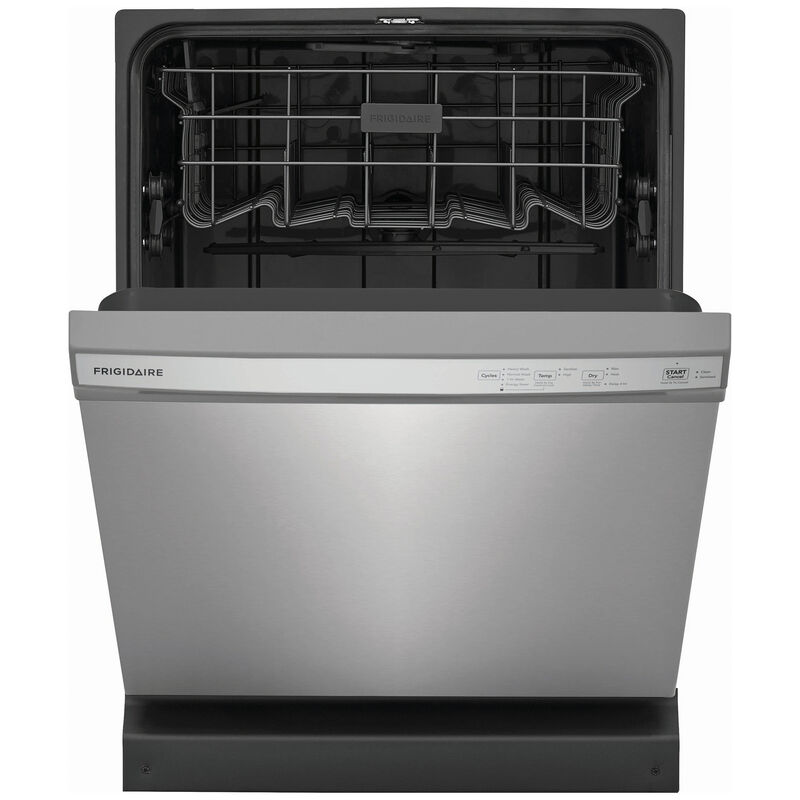 Frigidaire 24 in. Front Control Dishwasher with 54 dBa Sound Level, MaxDry & Pocket - Stainless Steel, Stainless Steel, hires