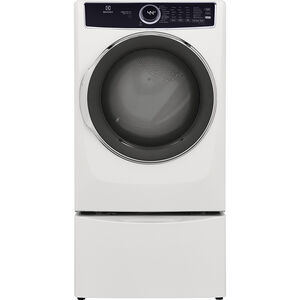 Electrolux 500 Series 27 in. 8.0 cu. ft. Stackable Electric Dryer with Predictive Dry, Instant Refresh, Perfect Steam & Sanitize Cycle - White, White, hires