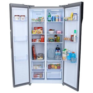 Avanti 33 in. 15.6 cu. ft. Counter Depth Side by Side Refrigerator - Stainless Steel, , hires