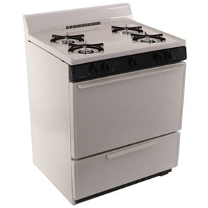 Premier 30 in. 3.9 cu. ft. Gas Range with Open Burners - Bisque, , hires