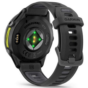 Garmin Forerunner 970 Carbon Gray DLC Titanium with Black Case and Black/Translucent Whitestone Band, , hires