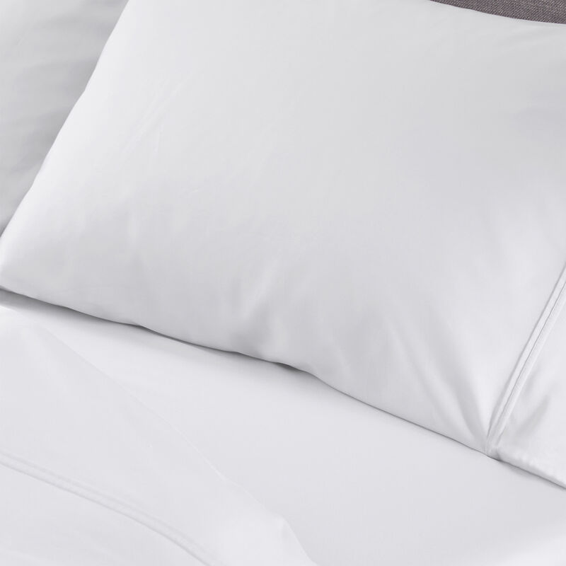 BEDGEAR Hyper-Cotton Split Cal King Size Sheet Set (Ideal for Adj. Bases) - Bright White, Bright White, hires