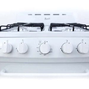 Avanti 24 in. 2.6 cu. ft. Gas Range with Open Burners - White, , hires