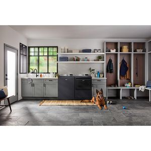 Maytag Pet Pro 27 in. 7.4 cu. ft. Smart Gas Dryer with Sensor Dry, Sanitize & Steam Cycle - Midnight Steel, Midnight Steel, hires