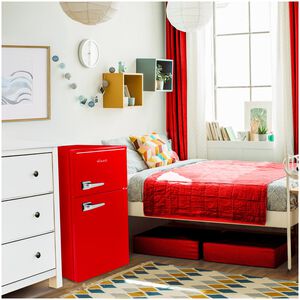 Avanti 18 in. 3 cu. ft. Mini Fridge with Top Freezer - Red, Red, hires
