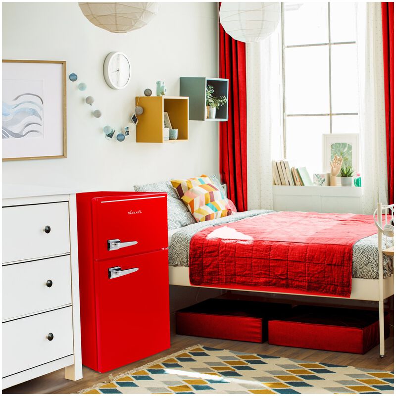 Avanti 18 in. 3 cu. ft. Mini Fridge with Top Freezer - Red, Red, hires
